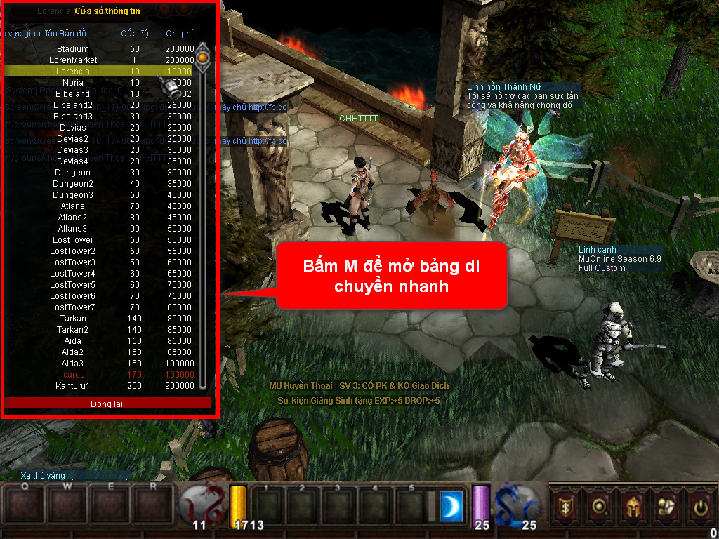 Chức năng chính của Game MU Đế Quốc